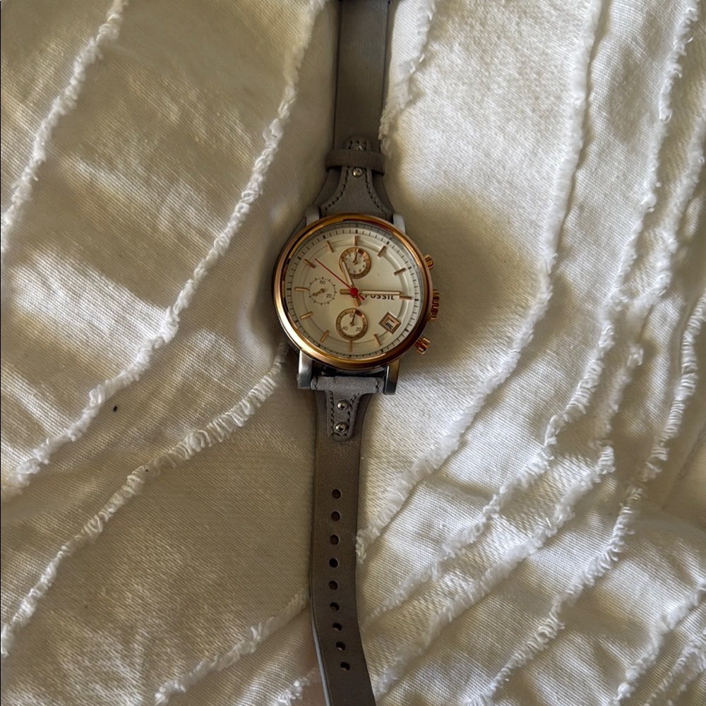 Fossil Silver and Gold Watch